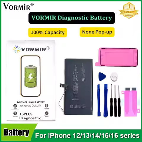 Vormir Diagnostic Basic Battery for iPhone 12 13 14 15 Mini Pro Plus 16Max Compatible No Error Messa