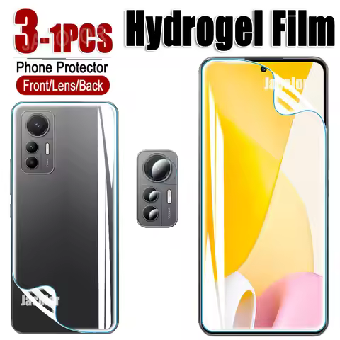 Hydrogel Film For Xiaomi 12 Lite 12x Mi 11 Lite 5G NE 11T Pro Screen Gel Protector/Back Cover Film/L