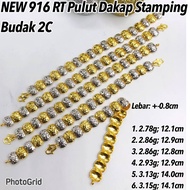 NEW GOLD 916 BRACELETS Rantai Tangan Pulut Dakap Budak 2C 2g 3g 7g 161025 #SH05