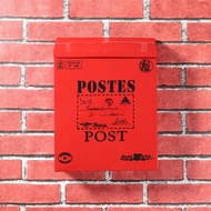 Kotak Surat Pos Mail Box Bahan Besi Plat Kotak Surat Dinding Tempel Kotak Pos Paket  Rumah