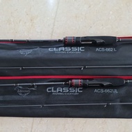 ASHINO SPINNING ROD CLASSIC ACS-662UL/ACS-662L (Made in Thailand)