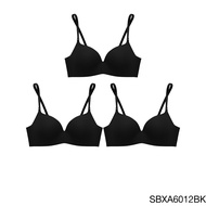 [ แพ็ค 3 ชิ้น ] Sabina เสื้อชั้นใน Invisible Wire (ไม่มีโครง) รุ่น Doomm Doomm รหัส SBXA6012 สีดำ