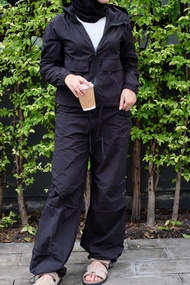 N Able Nylon drawstring Pants UPF50+ (UV Protection/waterproof/windbreak กางเกงผ้า Innovative Nylon 
