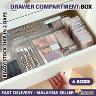 Encora Kotak Akrilik Organizer Laci Drawer Compartment Box Transparent Drawer Organizer Desk Drawer 