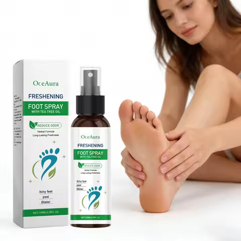 100ML Foot Deodorant Spray Moisturizing Skin Refreshing Footwear Lasting Natural Fragrance Soothing 