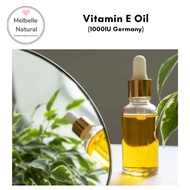 Vitamin E Oil / Vitamin E acetate oil 1000IU (Germany) -100% Pure / Skin Care / Premium Grade