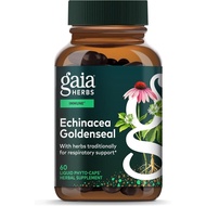 Gaia Herbs Echinacea Goldenseal - Immune Support Supplement for Maintaining a Healthy Respiratory Sy