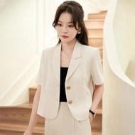 Blazer for Dress Short Sleeve Blazer for Woman Korean Blazer for Women Cardigan Korean Tops