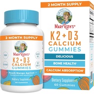MaryRuth Organics Calcium with Vitamin D & Vitamin K2, 2 Month Supply, Calcium Supplement Supports B
