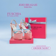 Jojo Bragais Fuschia Pink Glossy 6.5-Inch High Heels | Pageant Heels | Platform Heels