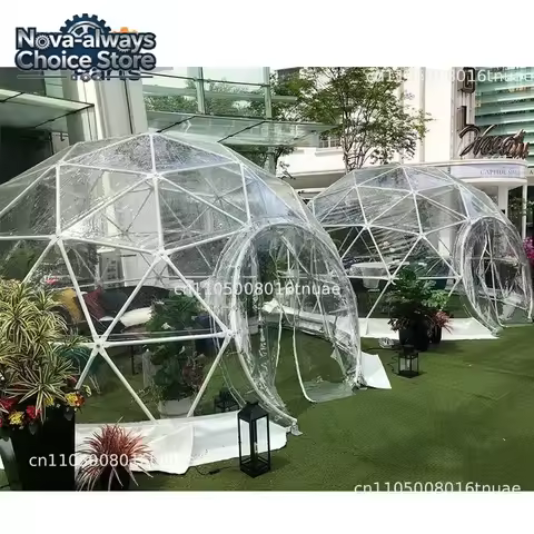 outdoor clear glass pvc garden dome tent house restaurant dome igloo for event