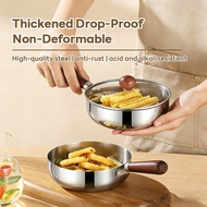 Amlife Stainless Steel Pan, Butter Frying Pan, Comes with Spoon and Lid for Making Coffee, Hot Milk,