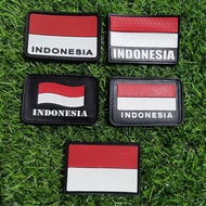 MERAH Indonesian Flag Patch Red and White Flag Patch/ Red and White Flag Adhesive Patch/ Flag Patch/