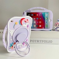 For Apple IPad 10 10th Case Mini 6 Air 1 2 3 4 5 10.9 Pro 11 9.7 10.2 9th 8th 7th Rotating Stand Cartoon Tablet Handle Cover