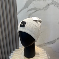 Alo yoga Brand Logo Wool Hat Women's Black Beige cp