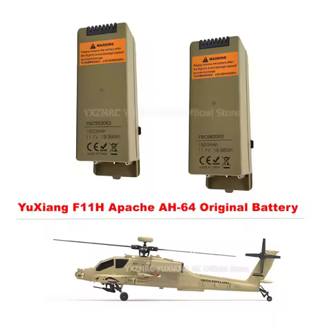 YXZNRC YUXIANG F11H Apache AH-64 GPS RC Helicopter Parts Fuselage Blade Grip Fuselage Battery Access