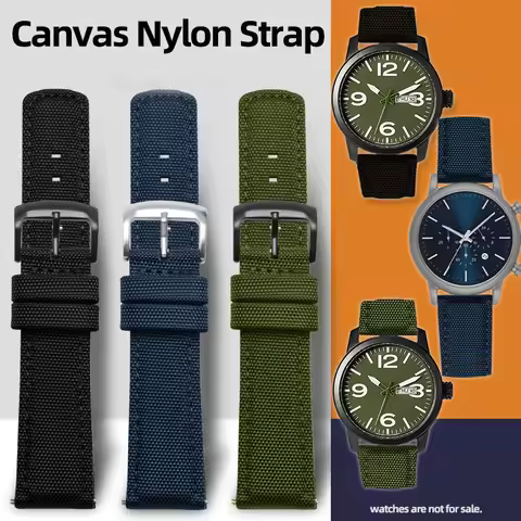 Nylon Canvas Watch Accessories Strap For Tissot 1853 T116617 Citizen Seiko SRPC33J1 SUR271P1 SNK809K