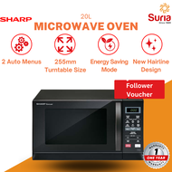 Sharp Countertop Microwave Oven 20LMechanical Dial Flatbed 240W | Ketuhar Gelombang Mikro 微波炉 R207EK