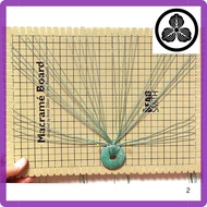 Beadsmith Mini Macrame Board, 7.5 x 10.5 inches, 0.5-inch thick foam, with a 6 x 9 inch grid for mea