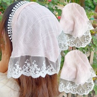 Sweet women's headband - turban head scarf, triangle beach scarf