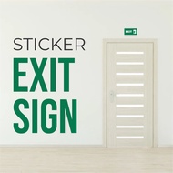 Reflective Exit Sign Sticker
