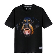 3D Wolf Head Great สีขาว Shark Short Sleeve Mens T-shirt INS อินเทรนด์ European Style Base Layer Shi