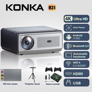 【1-year warranty】KONKA H31 Outdoor Movie Projector - Native 1080P HD Portable Projector 15000 Lumens