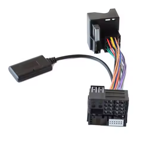 12-Pin Bluetooth-compatible Aux Cable Black Replacement For BMW E60 E63 E64 E61 E62 CD Audio AUX Cab