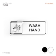 Hand wash stickers - wash hand stickers - hand wash sign stickers - wall stickers