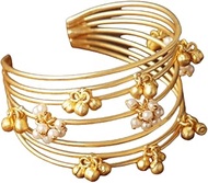 Brass Ghungroo Bracelet Bangle For Women And Girl, Silver Lookalike Brass Bangle/ Kada/ Bracelet/ Indian Jewellery/ Traditional Jewelry For Women's And Girls By OZANOO, Brass