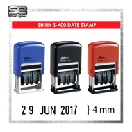 S-400 DATE STAMP / 4MM DATE STAMP / SHINY SELF INKING / SILVEREXPRESS / CHOP TARIKH / RUBBER STAMP