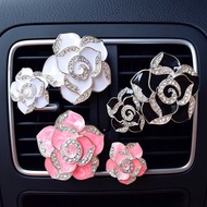 Camellia Car Perfume Air Freshener Car diffuser vent clip Lady Interior Decoration Girl Delicate Gif