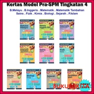 Buku Latihan : Kertas Model Pra-SPM GO Tingkatan 4 Edisi 2024 - B.Melayu / B.Inggeris / Matematik / 
