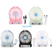 ESP HOT SALE Portable LED Light Fan Air Cooler Mini Desk USB Fan Third Wind USB Fan