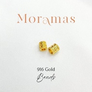 Moramas TUBE Beads 916 Gold/ Bead BAMBOO Emas 916/小蛮腰 916金 916 #Xiao Man Yao #Small Waist