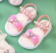 Sandal Anak Perempuan Tali belakang /Sandal Selop Anak Perempuan Kupu Kupu Pita Mutiara Terbaru HYS