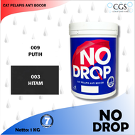 NO DROP PUTIH dan TRANSPARAN 1Kg Pelapis Anti Bocor Waterproofing / no drop putih 1 kg / no drop cat tembok / no drop eksterior / no drop transparan / no drop warna transparan / no drop cat genteng / no drop dinding