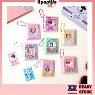 Korea 2 Inch Cutie Ins Mini Album Keychain ID Photo Album Keychain Kpop Bag Deco Photocard Keychain 