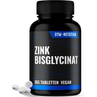 Zinc 25mg-365 Tablets-High-Quality High-Dose Zinc Diglycine-Each Tablet Contains 25mg Element Zinc-B