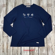 Toms Girl Women's Long Sleeve Loose Cut with Print G61-532