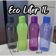 ECO BOTTLE 1L TUPPERWARE / BOTOL AIR/ BOTOL AIR BEKAL/ BOTOL AIR SUKAN / BOTOL SEKOLAH /BOTOL PEJABA