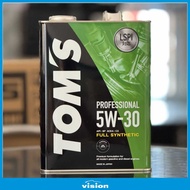 TOM'S PROFESSIONAL 5W30 Diesel - Fully Synthetic Engine Oil (4L)