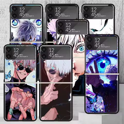Kaisen J-Jujutsu Gojo Satoru Phone Case Cover for Samsung Galaxy Z Flip7 Flip6 Flip 7 6 5 4 3 Flip3 
