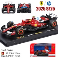 Bburago 1:43 F1 2025 Ferrari SF25 #16 Charles Leclerc #44 Lewis Hamilton  Bburago 1:43 F1 2025 Ferra