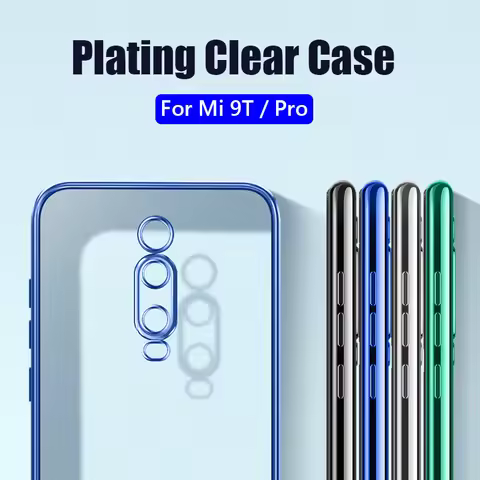 Lainergie For Xiaomi Mi 9T Case Luxury Plating Soft Clear Back Cover For Xiaomi Mi 9T Pro Mi 9 T Mi9