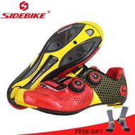 SIDEBIKE Carbon Road Cycling Shoes Men Women Ultralight Profession Riding Bike Shoes Sapatilha Ciclismo Sport Lock Bicycle Shoes