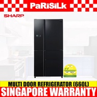 (Bulky) Sharp SJ-FX660S2-BK Multi Door Refrigerator (660L)