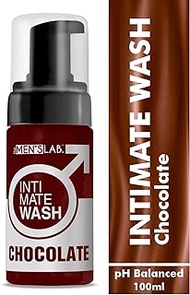 THE MEN'S LAB Intimate Wash for Men, 100ml - Men Genital Wash, Mens Ball wash, Soothes Itch &amp; Odor, Anti-Fungal, Skin Brightening, pH Balanced, Sulphate and Paraben Free, Chocolate