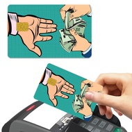 New Funny Credit Card Personalized Waterproof Sticker Bus Card Sticker