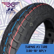 SCOOTER TIRE 3.00 - 10 8PLY RATING ( ZHENG XI )